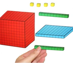 Base 10 - 54 pièces magnétiques centaines, dizaines et unités