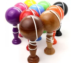 Bilboquet bois 19 cm - jeu traditionnel grand modèle