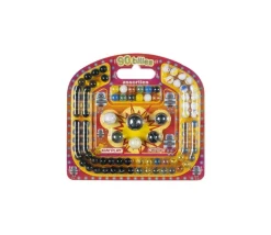 Billes assorties de jeu - 90 pièces : 84 billes + 5 calots + 1 boulet