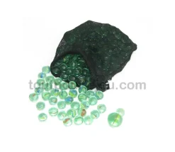 Billes en verre pour jeu lot d'environ 200 billes + 4 boulets