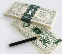 Bloc note avec billets de 100 dollars factices pour jeux