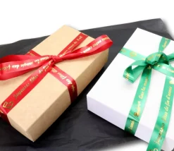 Bobine ruban satin 12.5 m de ruban spécial Noël - largeur 1,5 cm