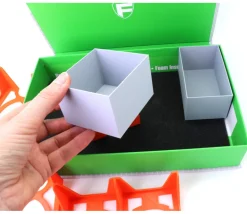 Boite à compartiments pour cartes de jeux vide 29 x 18 x H 6 cm