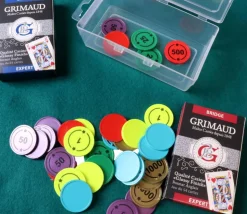 Boite 80 jetons numérotés BELOTE TAROT de 1 à 1000