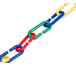 Boite 500 mini liens plastiques colorés 4 x 1.7 cm