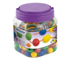 Boite 100 perles rondes colorées 20 mm de diamètre