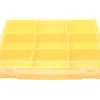 Boite A4 avec 9 bacs jaunes vides de 325 x 255 x H 52 mm
