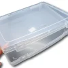 Boite A4 plastique vide de 325 x 255 x H 52 mm