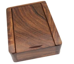 Boite en bois pour rangement pièces d'échecs T5 - 23 x 15 x 10 cm