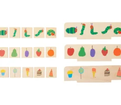 Boite jeu tri des images - chenille qui fait des trous