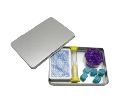 Boite métal A6 pour 2 jeux cartes à jouer et accessoires 162 x 112 x 20 mm