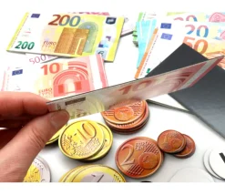 boite100 pièces et billets euros magnétiques