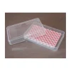 Boite plastique pour 32 cartes à jouer transparentes type jeu de belote