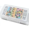Boite Tarot 130x70x30 mm vide plastique clips transparente