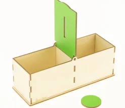 Boîte encastrement Montessori 2 zones avec clapet découverte