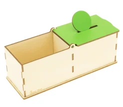 Boîte encastrement Montessori 2 zones avec clapet découverte