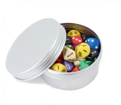 Boîte ronde Ø 9.3 cm aluminium avec couvercle à vis