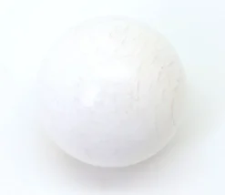 Boule 3 cm couleur blanc en bois - bille hêtre diamètre 30 mm