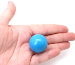 Boule 3 cm couleur bleu clair en bois - bille hêtre diamètre 30 mm