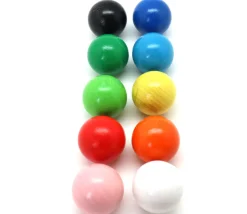 Boule 3 cm couleur bleu clair en bois - bille hêtre diamètre 30 mm