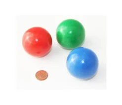 Boule 5 cm couleur bleue en bois - bille hêtre diamètre 50 mm