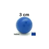 Boule 3 cm couleur bleue en bois - bille hêtre diamètre 30 mm