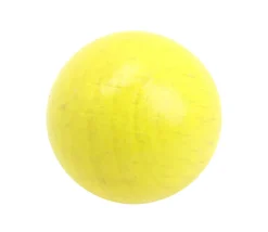 Boule 2.5 cm couleur jaune en bois - bille hêtre diamètre 25 mm