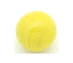 Boule 5 cm couleur jaune en bois - bille hêtre diamètre 50 mm