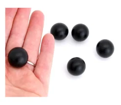 Boule 2 cm couleur noire en bois - bille buis diamètre 20 mm