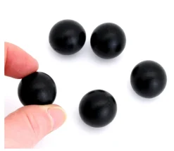 Boule 2 cm couleur noire en bois - bille buis diamètre 20 mm