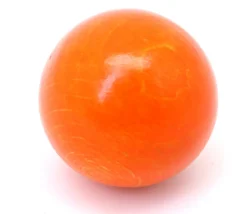 Boule 3 cm couleur orange en bois - bille hêtre diamètre 30 mm