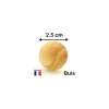 Boule 2.5 cm en bois - bille buis diamètre 25 mm