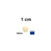 Boule 1 cm en bois - bille hêtre diamètre 10 mm