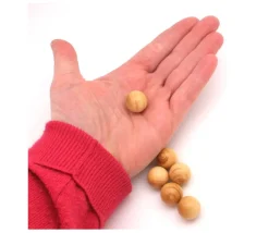 Boule 1.6 cm en bois - bille buis diamètre 16 mm