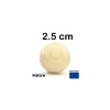 Boule 2.5 cm en bois - bille hêtre diamètre 25 mm
