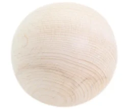 Boule 6 cm en bois - grosse boule hêtre diamètre 60 mm