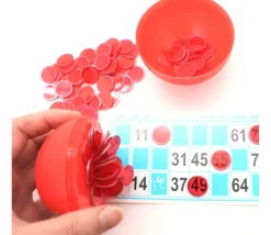 Boule loto rangement avec pions magnétiques