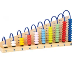 Boulier Education bois addition 10 rangées