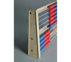 Boulier en bois 10 rangées bicolores 25 cm