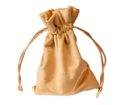 Bourse sac 11 x 15 cm velours ultra épais beige vide