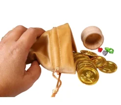 Bourse sac 11 x 15 cm velours ultra épais beige vide