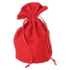 Bourse Sac velours rouge big 215 x 160 mm