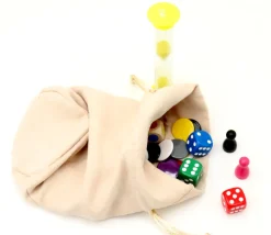 Bourse Sac velours standard 165 x 125 mm beige