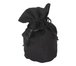 Bourse Sac velours standard 165 x 125 mm noir