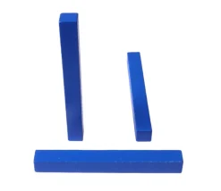 Bâtonnet stick rectangulaire 9 cm en bois bleu 90 mm