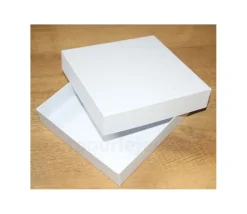 C1 Boite jeu carré 220 x 220 x 48 mm blanche à personnaliser