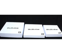 C1 Boite jeu carré 220 x 220 x 48 mm blanche à personnaliser