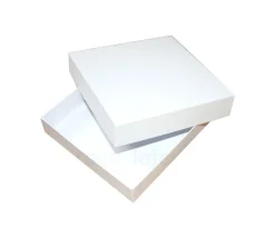 C4 Boite jeu carré grand format 331 x 331 x 85 mm blanche Haute à personnaliser