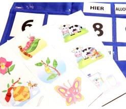 Calendrier hebdomadaire mural avec pochettes 78 x 43 cm