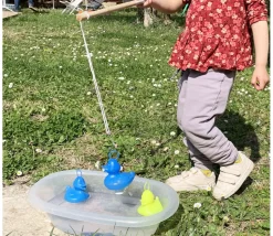 Canard bleu 11 cm pour pêche aux canards à l'unité